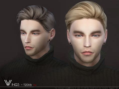 Sims 4 Hairs The Sims Resource Wings Tz0116 Hair