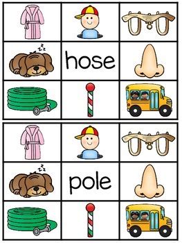 For kindergarten, first grade, etc. Long O Silent E Clip Cards Center Activities by Miss Giraffe | TpT