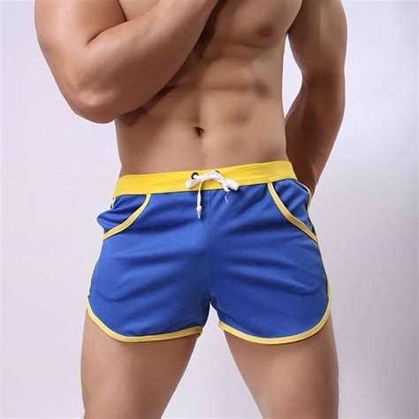 Men Shorts Swimwear Swimming Running Mesh Jogging Gym Trunks Underwear Boxer Briefs Pants M 2xl