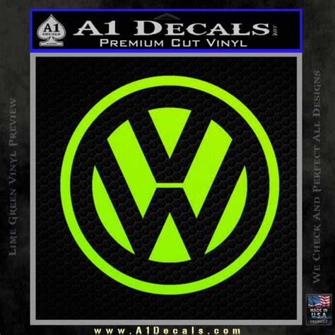 Vw Volkswagen Logo Decal Sticker A1 Decals