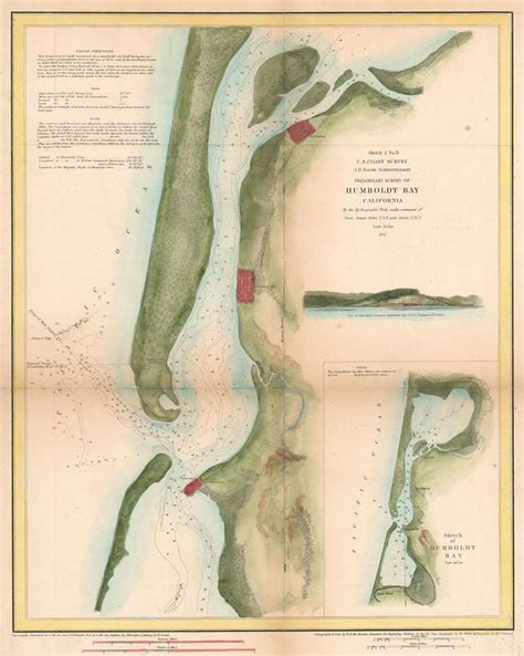 Humboldt Bay California Geographicus Rare Antique Maps
