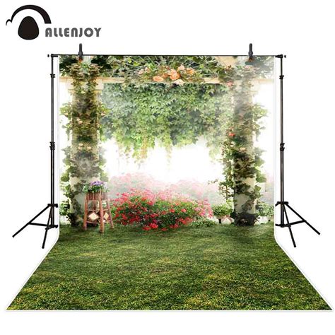Allenjoy Photography Backdrop Spring Garden Flower Meadow Wedding