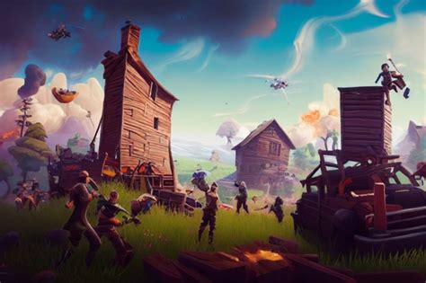 A Historical Painting Of Fortnite Cinematic Midjourney Openart