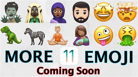 New Ios 11 Emoji More Coming Soon Youtube