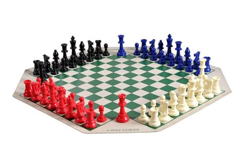 Buy The House Of Staunton Four Player Chess Set Combination Single Weighted Regulation Colored