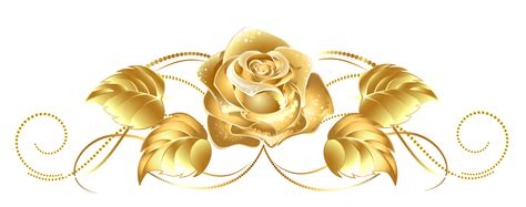 Beautiful Gold Rose Decor Png Clipart Vintage Flowers Wallpaper