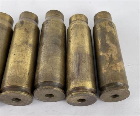 10x Ww2 Brass 20mm Anti Aircraft Shell Cases