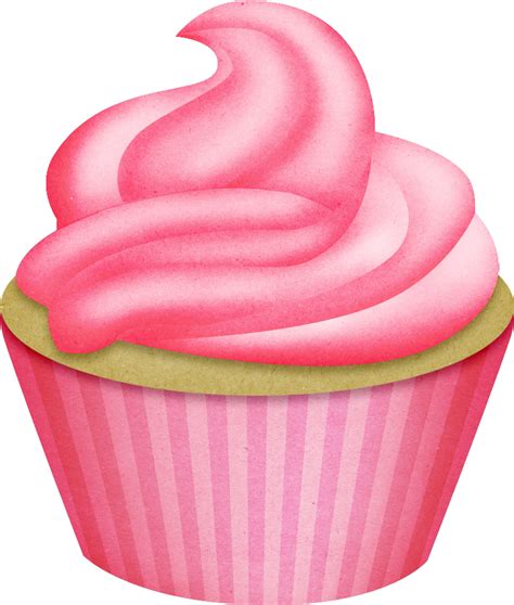 Doces Arte De Para Cupcake Clipart Queque Aniversário Pink Food