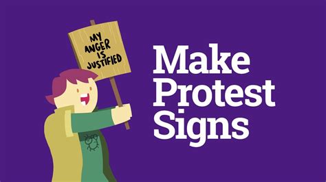 How To Make Protest Signs Youtube