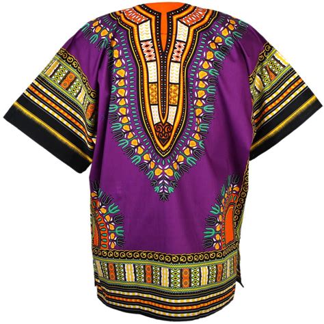 Purple African Dashiki Shirt Unisex Dashiki Shirt African