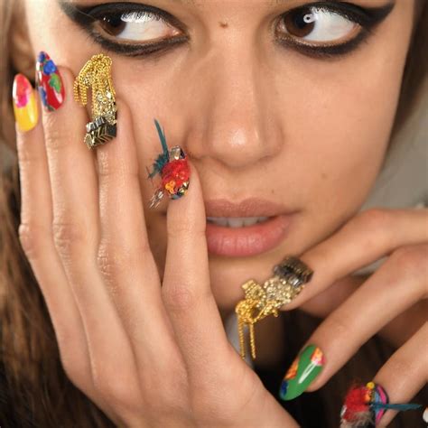 The 10 Most Ott Manicures And Nail Art From Nyfw 2017 Brit Co