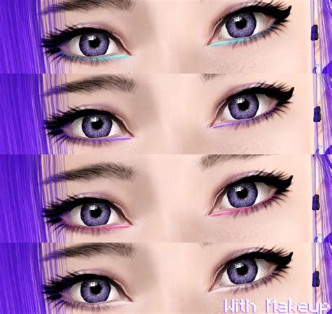 Splitmasoul･ﾟ Sims 3 Makeup Inner Eyeliner Sims 3