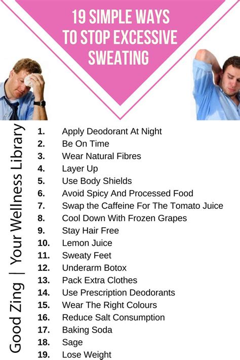 Sweating Remedies Home Remedies To Help Relieve Sweating Excessive