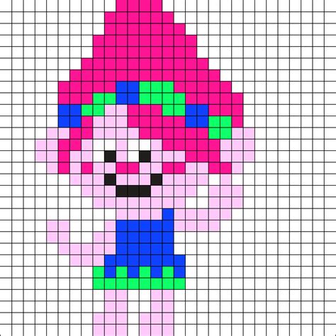 Branch Troll Perler Bead Pattern Trolls Perler Beads