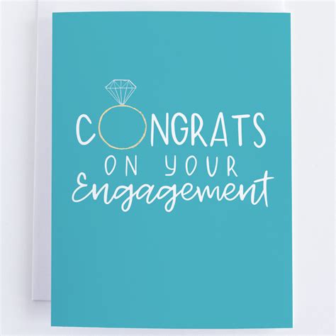 Congratulations Card Congratulations On Your Engagement Diamond Ring Cardcraft