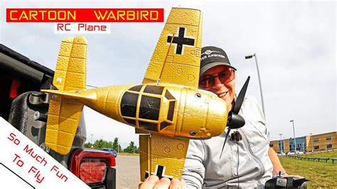 Cartoon Fattie Warbird RC Plane BF 109 Review YouTube