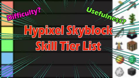 Hypixel Skyblock Skill Tier List Youtube