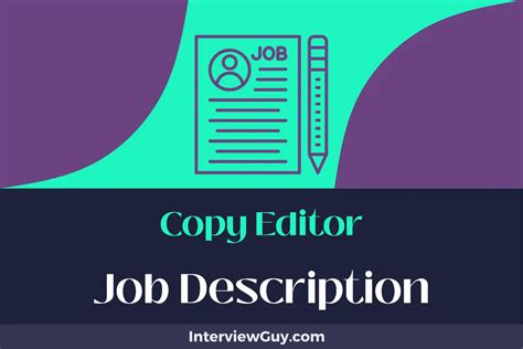 Copy Editor Job Description Updated For 2024