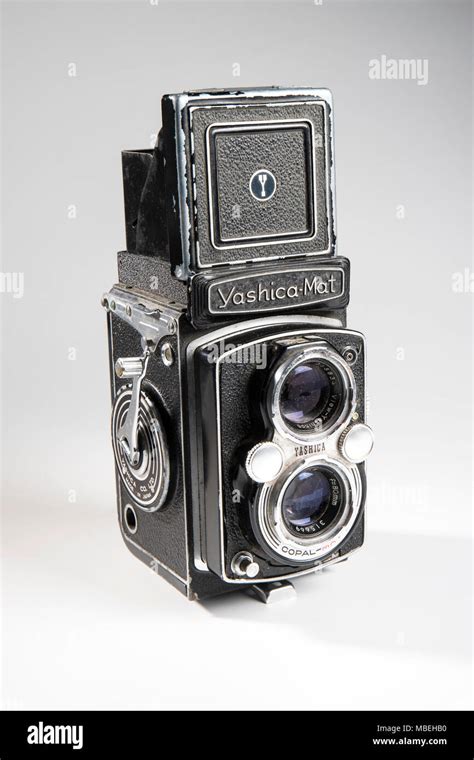 Antique Yashica Mat Twin Lens Reflex Roll Film Camera From The 1960s