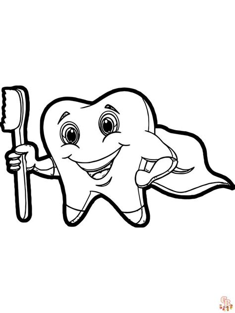 Tooth Cartoon Pictures Of Teeth Coloring Page Tooth Cartoon Coloring Porn Sex Picture