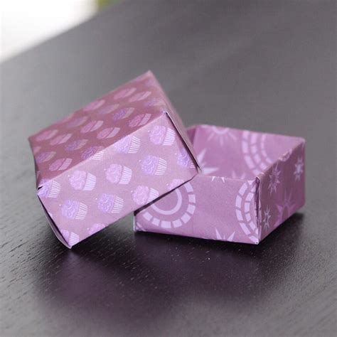 Origami schachtel mit deckel falten. Origami Box falten - HANDMADE Kultur