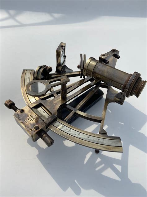 nautical 8 brass working sextant in brown antique etsy nautical maritime marine