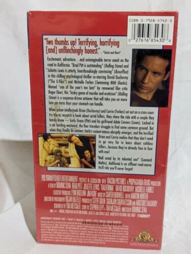 Kalifornia VHS Sealed MGM Watermark Brad Pitt Juliette Lewis Hi Fi EBay