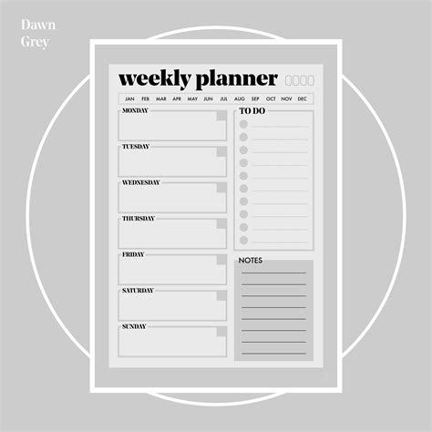 Printable Weekly Planner A4 And A5 Etsy Uk