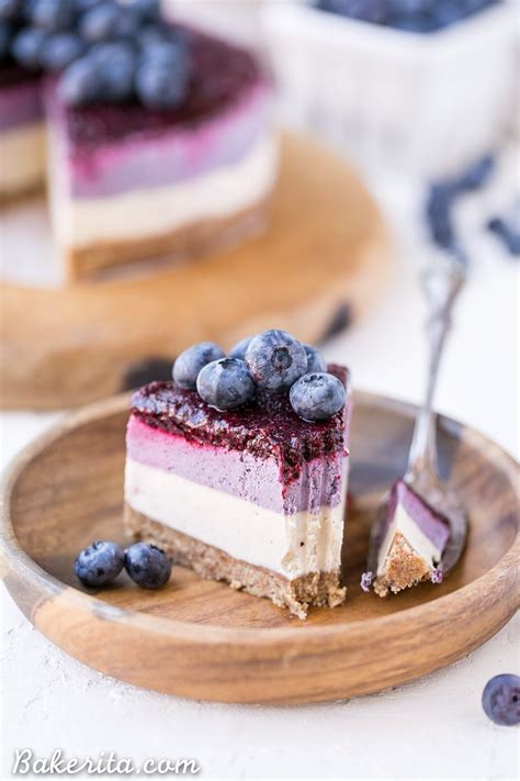 It's creamy and packed with blueberry plus, since it's made in individual cute jars, no cutting is required. No-Bake Layered Blueberry Cheesecake (Gluten Free, Paleo ...