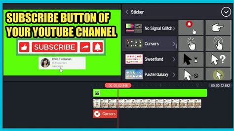 How To Make Animated Subscribe Button Kinemaster Android App Youtube