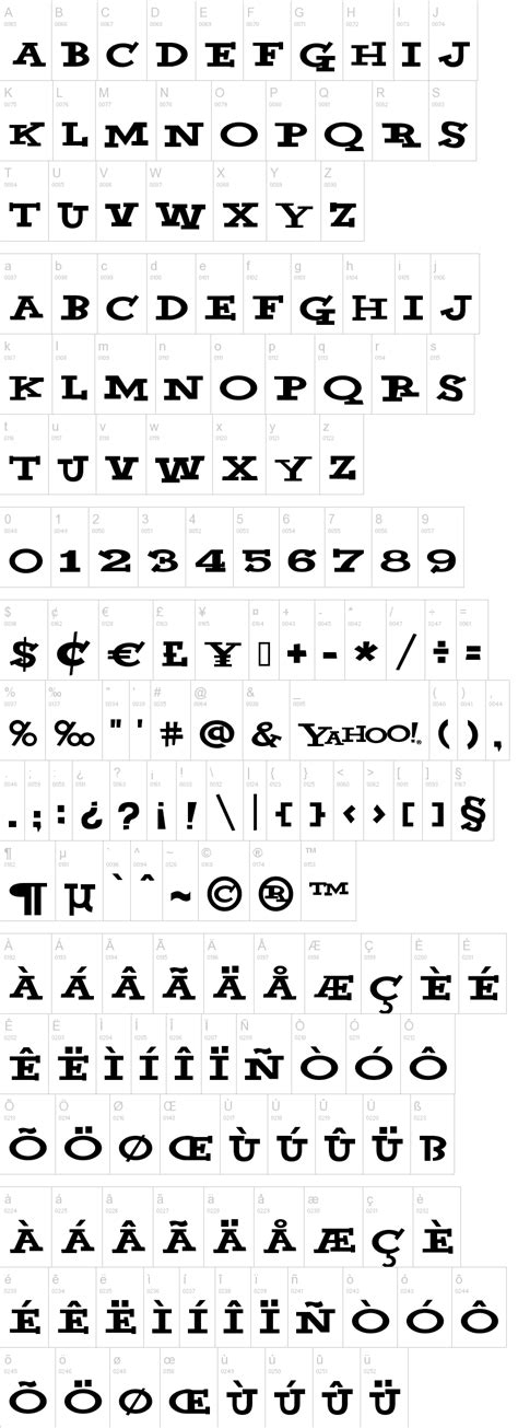 Browse, custom preview and download free fonts. Yahoo Font | dafont.com
