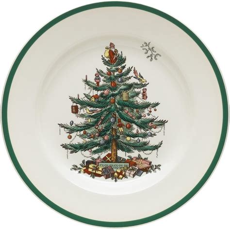 Spode Christmas Tree Dinner Plate England S3324 A2 Uk