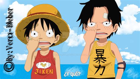 Luffy And Ace Kids By Vero Light On Deviantart