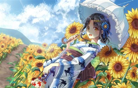 Anime Sunflower Wallpapers Top Free Anime Sunflower Backgrounds