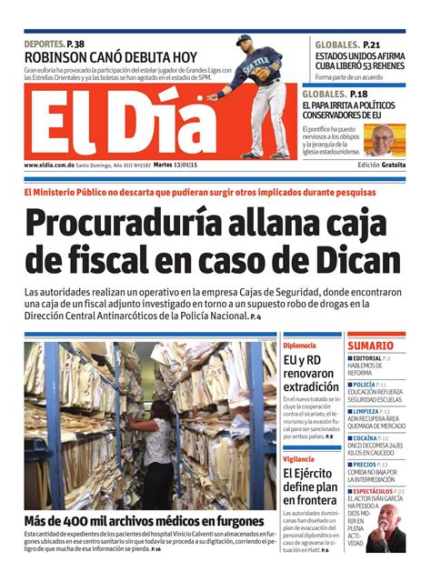 Edición Impresa By Periódico El Dia Issuu