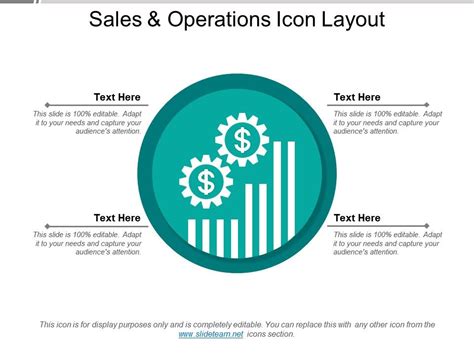 Sales And Operations Icon Layout Powerpoint Slide Template