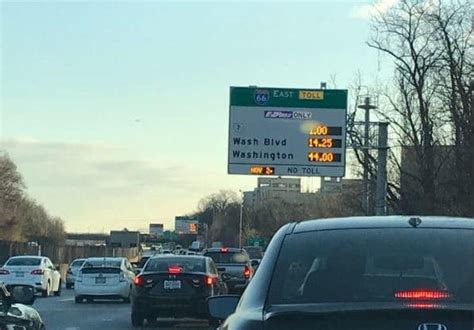 Toll Hits 4675 On I 66 Lanes Inside The Beltway The Washington Post