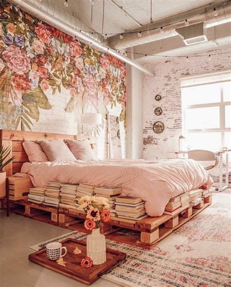 46 Romantic Bedroom Decor Ideas With Floral Theme Floral Bedroom