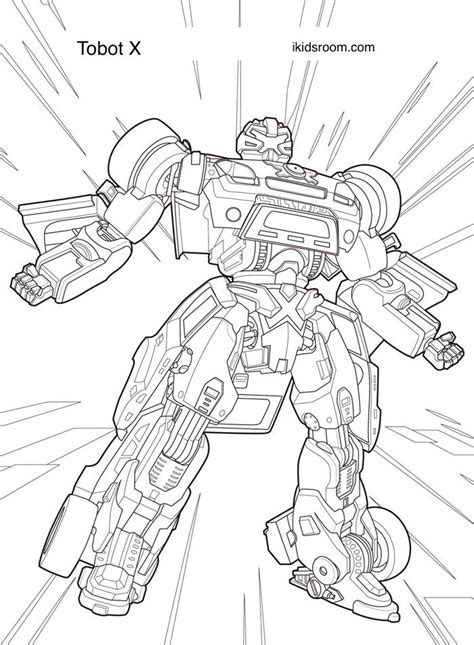 Tobot X Coloring Pages 2021
