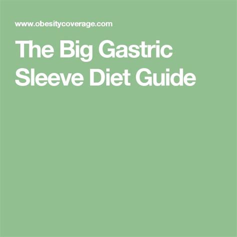 2 Week Post Op Diet For Gastric Sleeve Dailytoday
