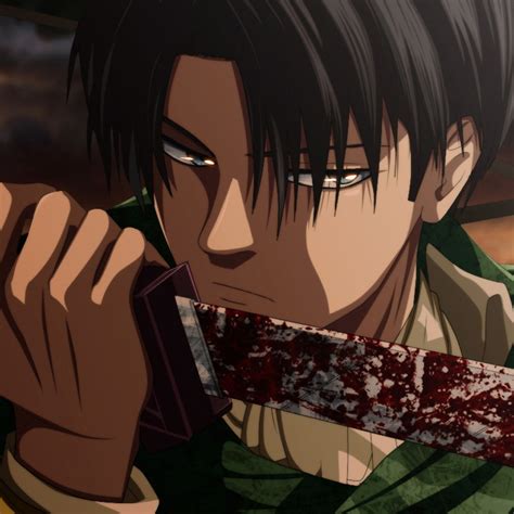 Download Levi Ackerman Attack On Titan Blood Anime Pfp By Futuretabs