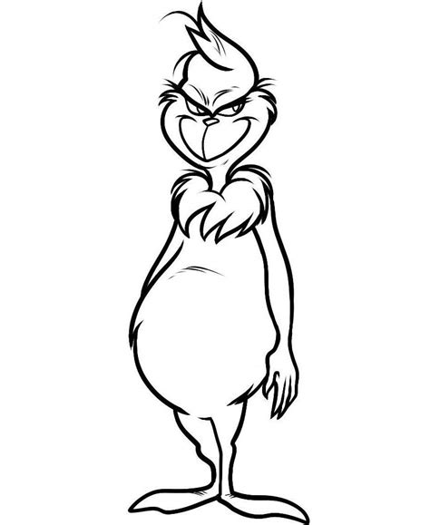 Therapeutic effects of coloring pages. Simple Grinch Coloring Pages - Free Printable Coloring Pages