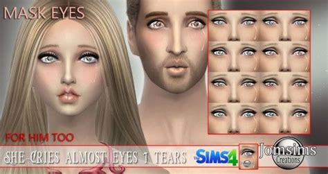 Jom Sims Creations Almost Eyes With Tears Sims 4 Downloads The Sims