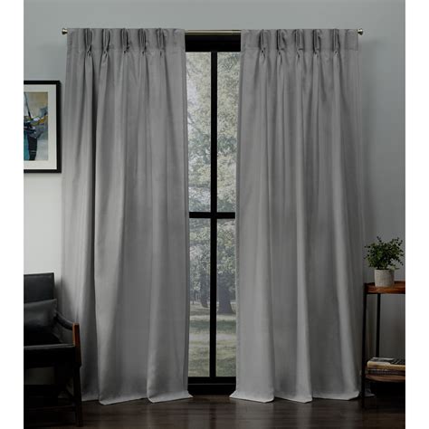 Exclusive Home Curtains Loha Linen Pinch Pleat Curtain Panel Pair 84