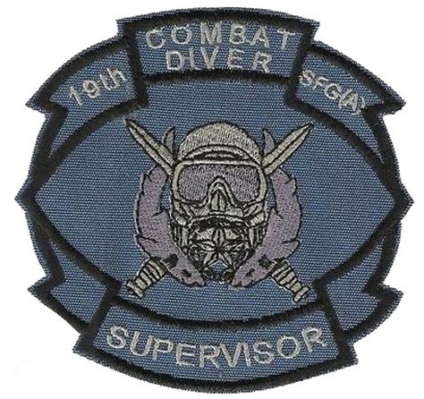 Special Forces Pocket Patch 19th Sfga Combat Diver Supervisor En 2020