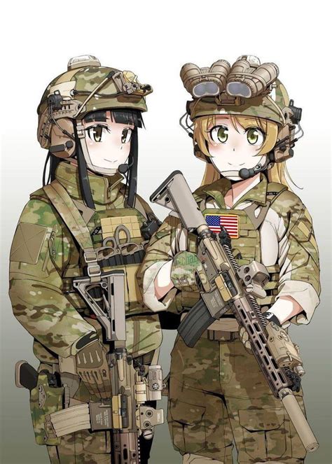 Kawaii Anime Girl Anime Art Girl Anime Guys Manga Art Military
