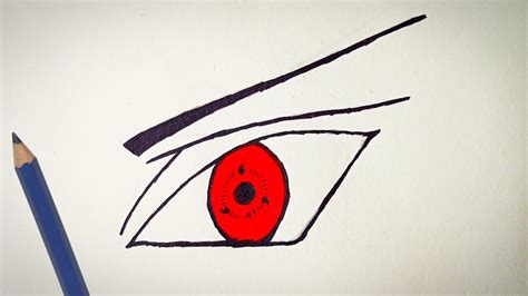 How To Draw Sharingan Eye Three Tomoe Sharingan Youtube