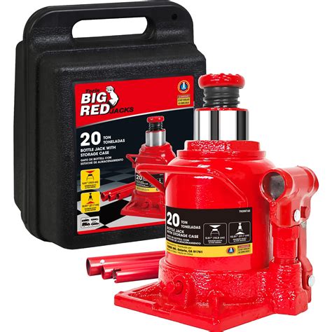 Big Red T S Torin Hydraulic Bottle Jack With Carrying Case Ton Lb Capacity