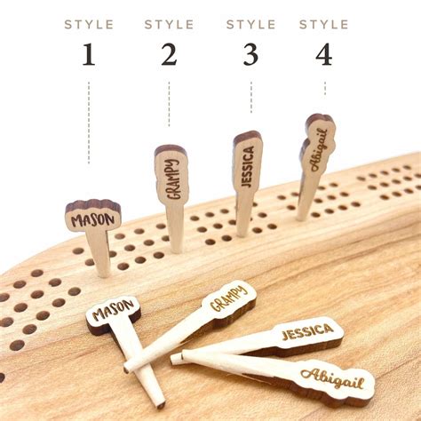 Custom Name Cribbage Pegs Unique Personalized Cribbage Peg