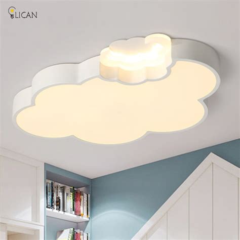 Wireless remote led fiber optic light star ceiling kit 32w rgbw twinkle effect. LICAN LED Cloud kids room lighting children ceiling lamp ...